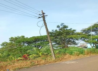 Electricity connection near the site