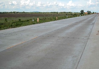 Tarred and concrete internal road